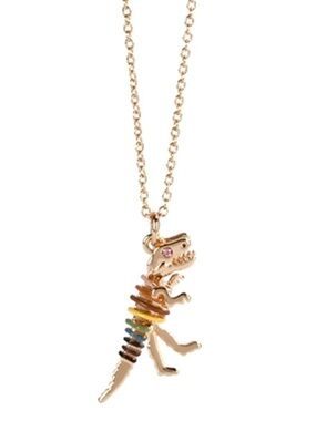 Coach Rexy  Gold-Tone Rainbow Pendant Necklace 16”-18”